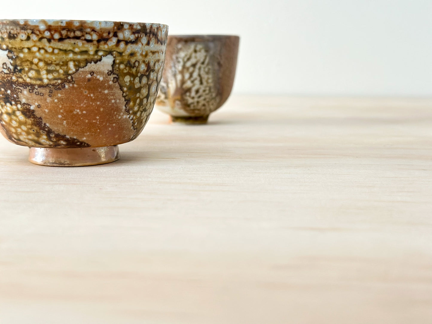 Handcrafted Tea Cup | 90mL | Autumn Pond | Wood Fired Tea Cup