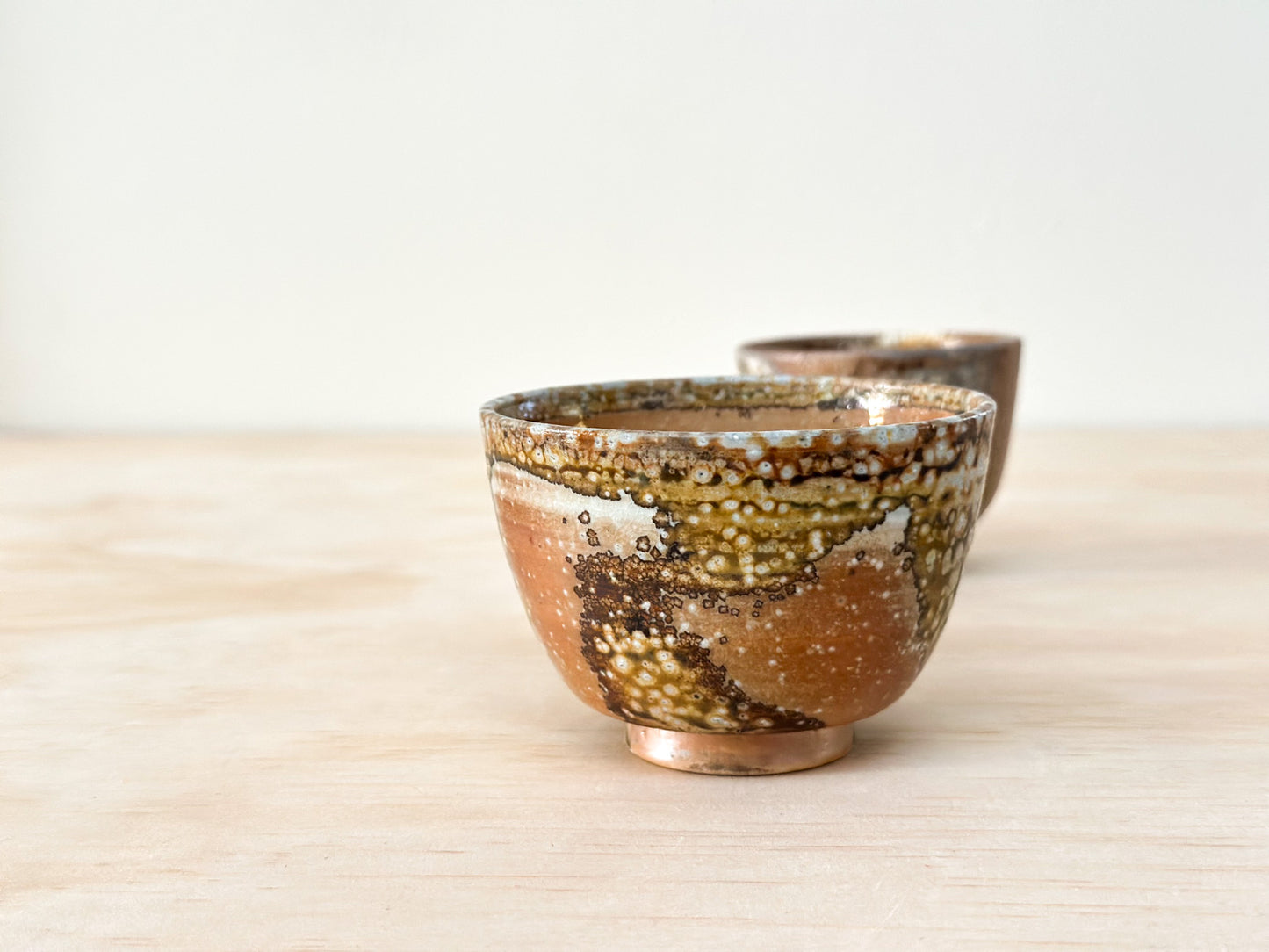 Handcrafted Tea Cup | 90mL | Autumn Pond | Wood Fired Tea Cup