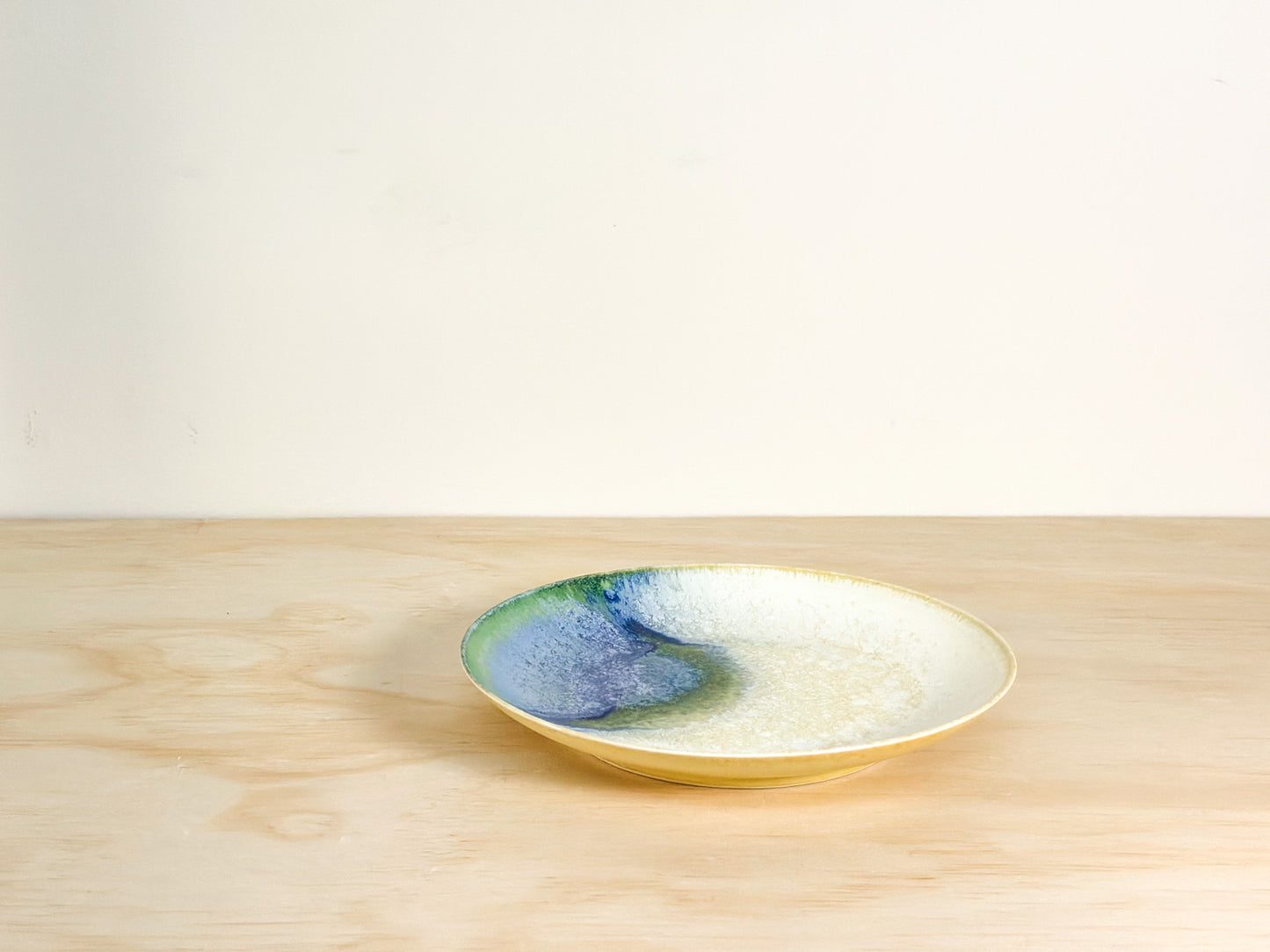 Aurora's Breath | 极光呼吸 | Handcrafted Ceramic Plate | Dinnerware | Tableware, tea cups, teacups, coffee cup, mugs, tableware, drinkware, woodfired, handcrafted cup