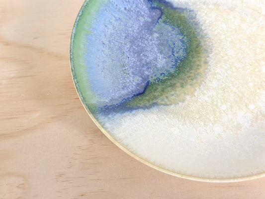 Aurora's Breath | 极光呼吸 | Handcrafted Ceramic Plate | Dinnerware | Tableware, tea cups, teacups, coffee cup, mugs, tableware, drinkware, woodfired, handcrafted cup