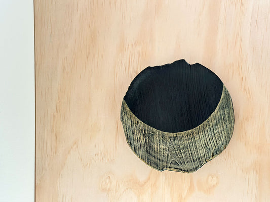 Gilded Moon | 金月 | Handcrafted Wood Plate | Saucer, tea cups, teacups, coffee cup, mugs, tableware, drinkware, woodfired, handcrafted cup