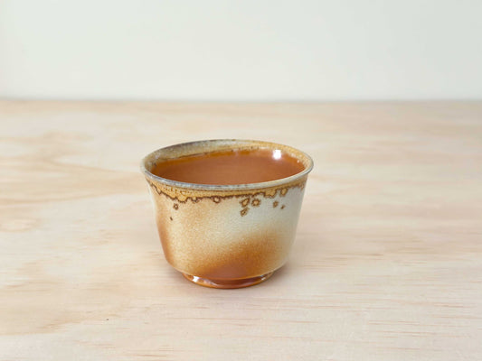 Golden Dawn 金曦 | 100mL | Handcrafted Wood-Fired | Tea Cup, tea cups, teacups, coffee cup, mugs, tableware, drinkware, woodfired, handcrafted cup
