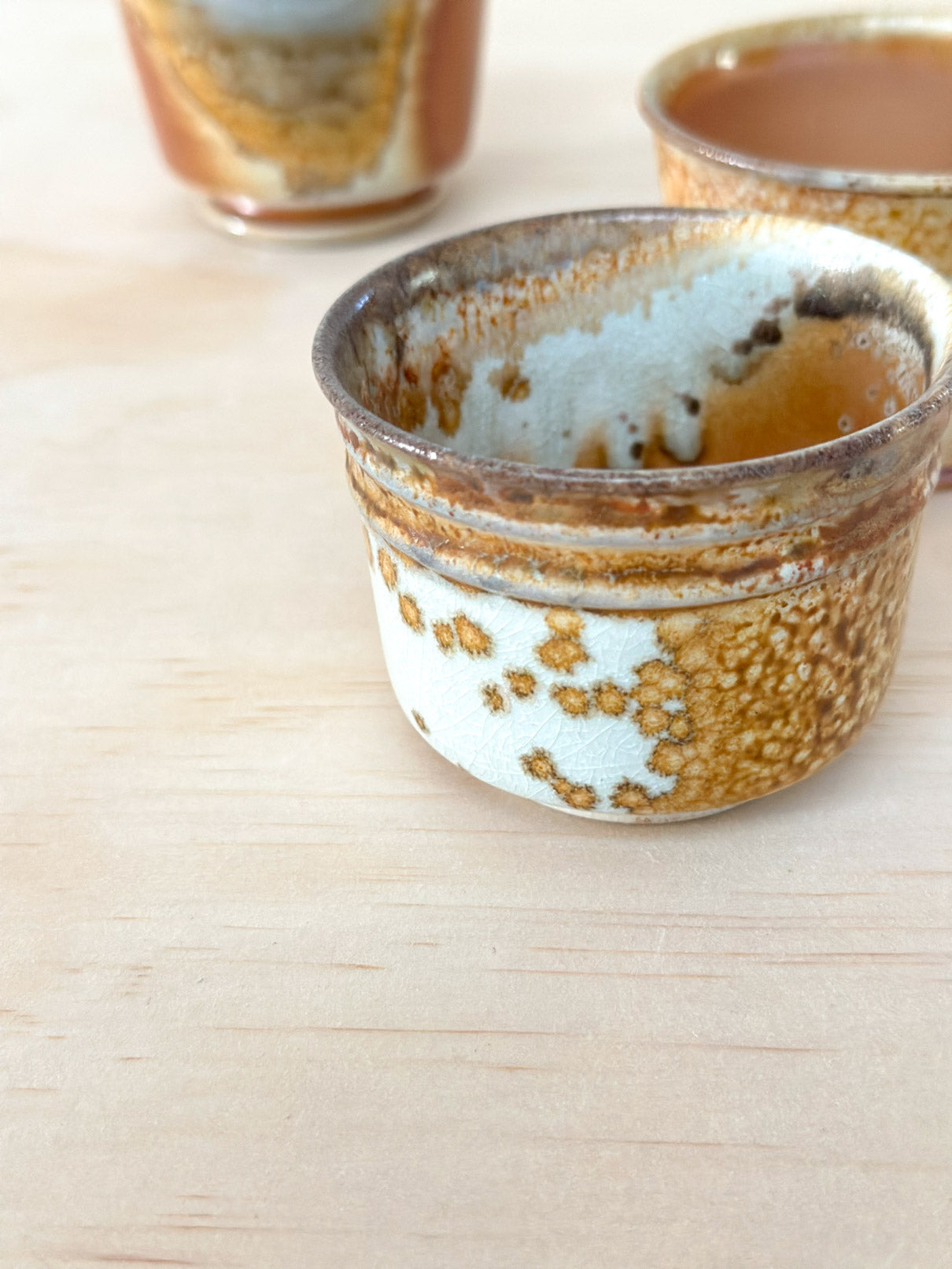 Golden Wattle 金合欢 | 90mL | Handcrafted Wood-Fired | Tea Cup, tea cups, teacups, coffee cup, mugs, tableware, drinkware, woodfired, handcrafted cup