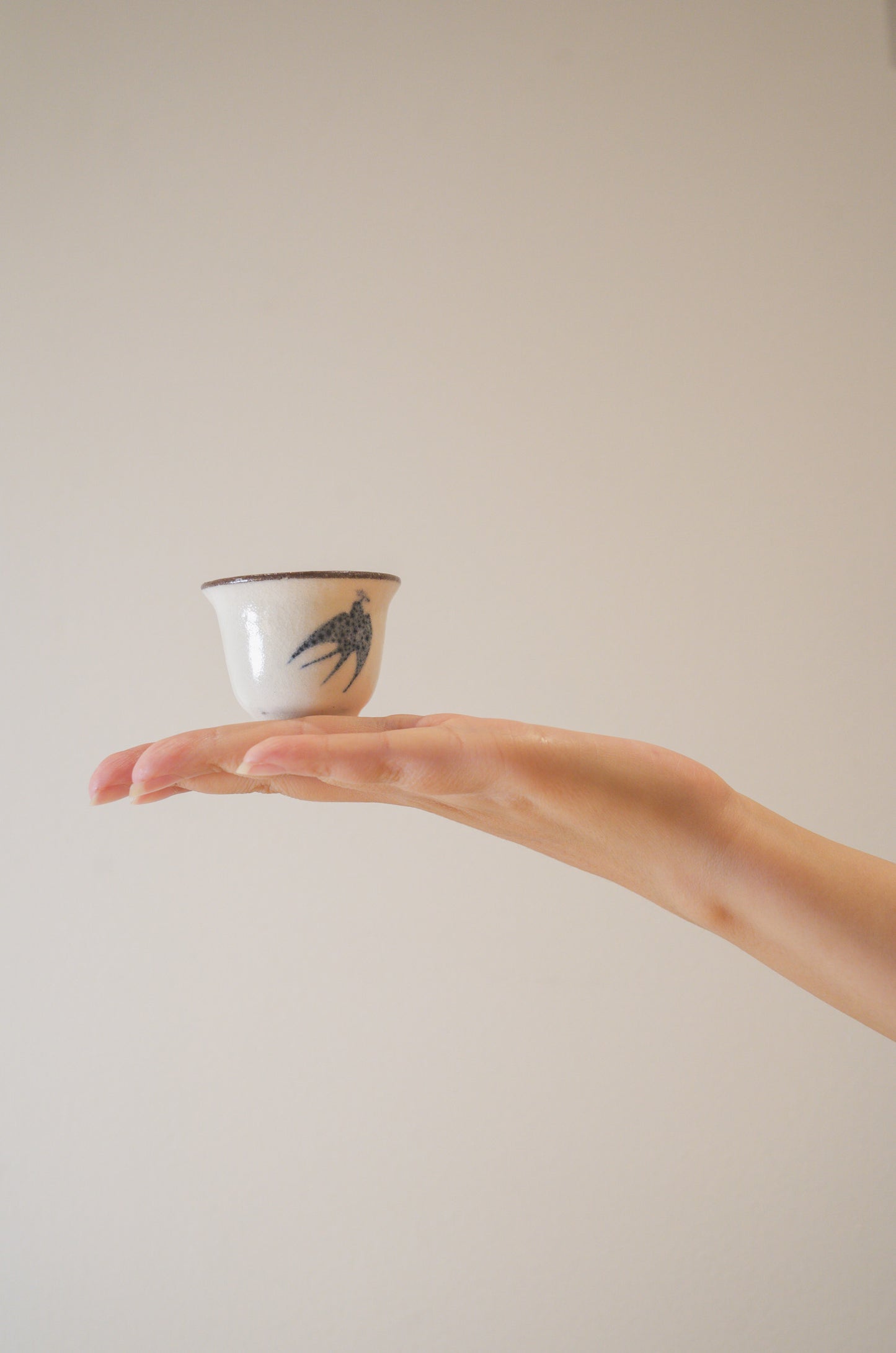 Handcrafted Tea Cup | 40mL | Swallow's Shadow