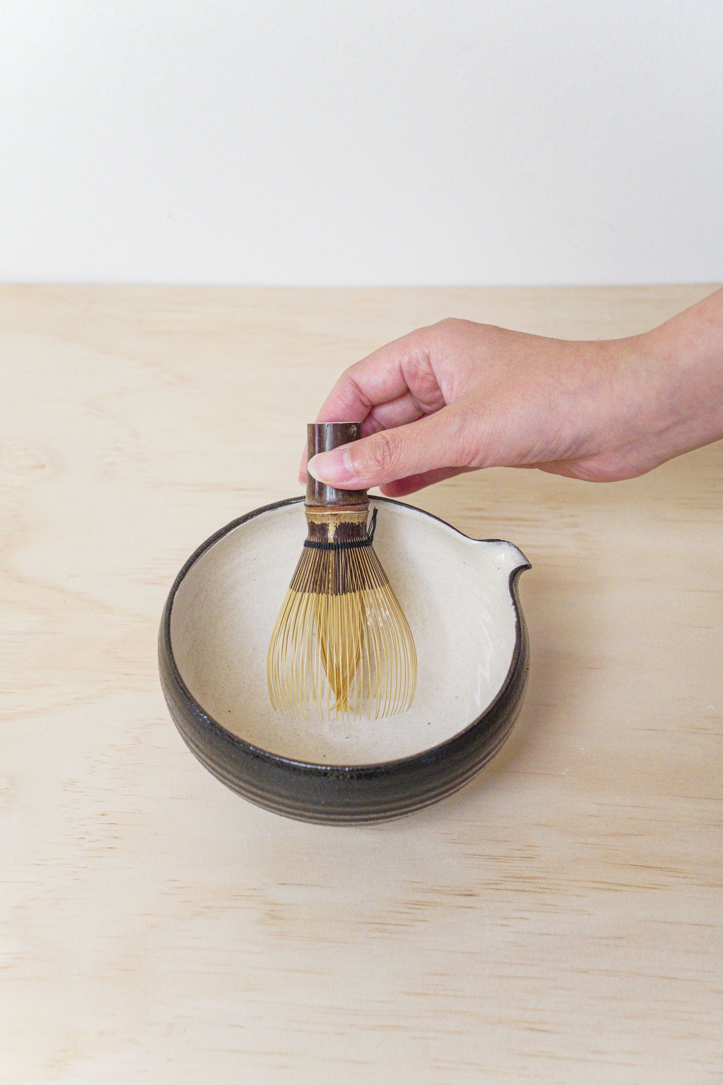 Handcrafted Tea Cup | 450mL | Black Moon Matcha Bowl