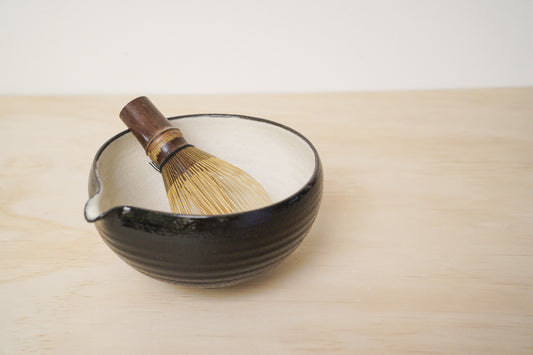 Handcrafted Tea Cup | 450mL | Black Moon Matcha Bowl