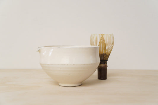 Handcrafted Tea Cup | 450mL | Pure Snow Matcha Bowl