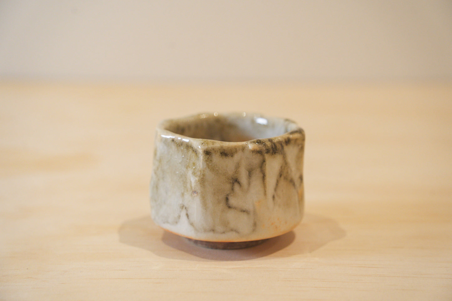 Handcrafted Tea Cup | 80mL | Floating Shadows | Shino Tea Cup