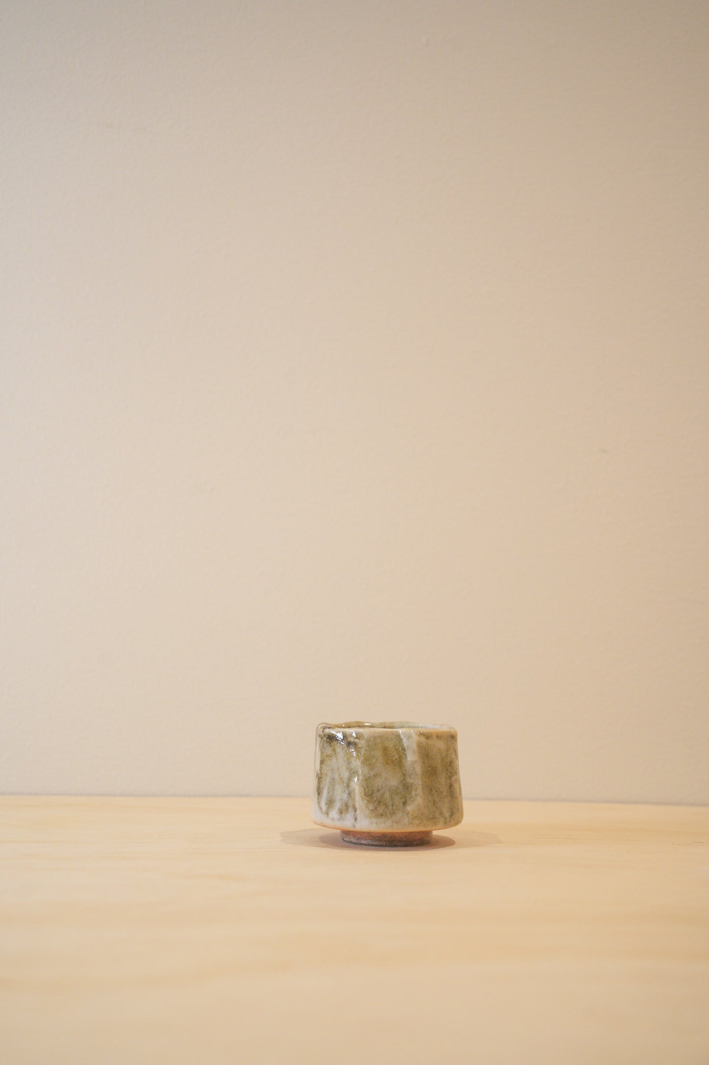 Handcrafted Tea Cup | 80mL | Floating Shadows | Shino Tea Cup