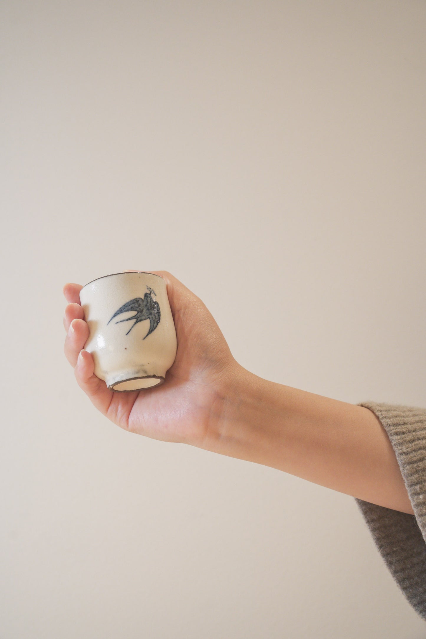 Handcrafted Tea Cup | 75mL | Swallow Dance
