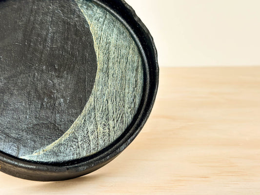 Moonlit Zen | 月光禅意 | Handcrafted Wood Plate | Saucer, tea cups, teacups, coffee cup, mugs, tableware, drinkware, woodfired, handcrafted cup