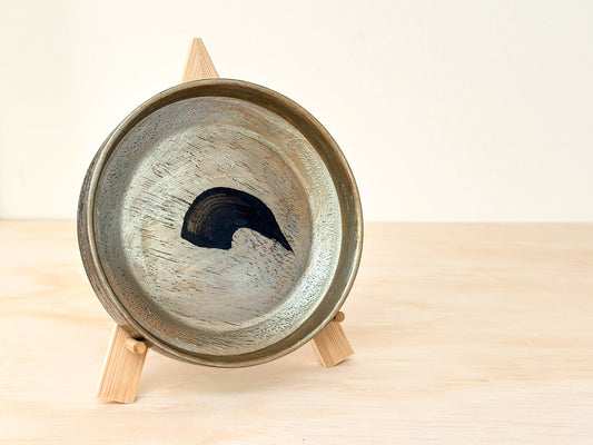 Silver Comet | 银色彗星 | Handcrafted Wood Plate | Saucer, tea cups, teacups, coffee cup, mugs, tableware, drinkware, woodfired, handcrafted cup