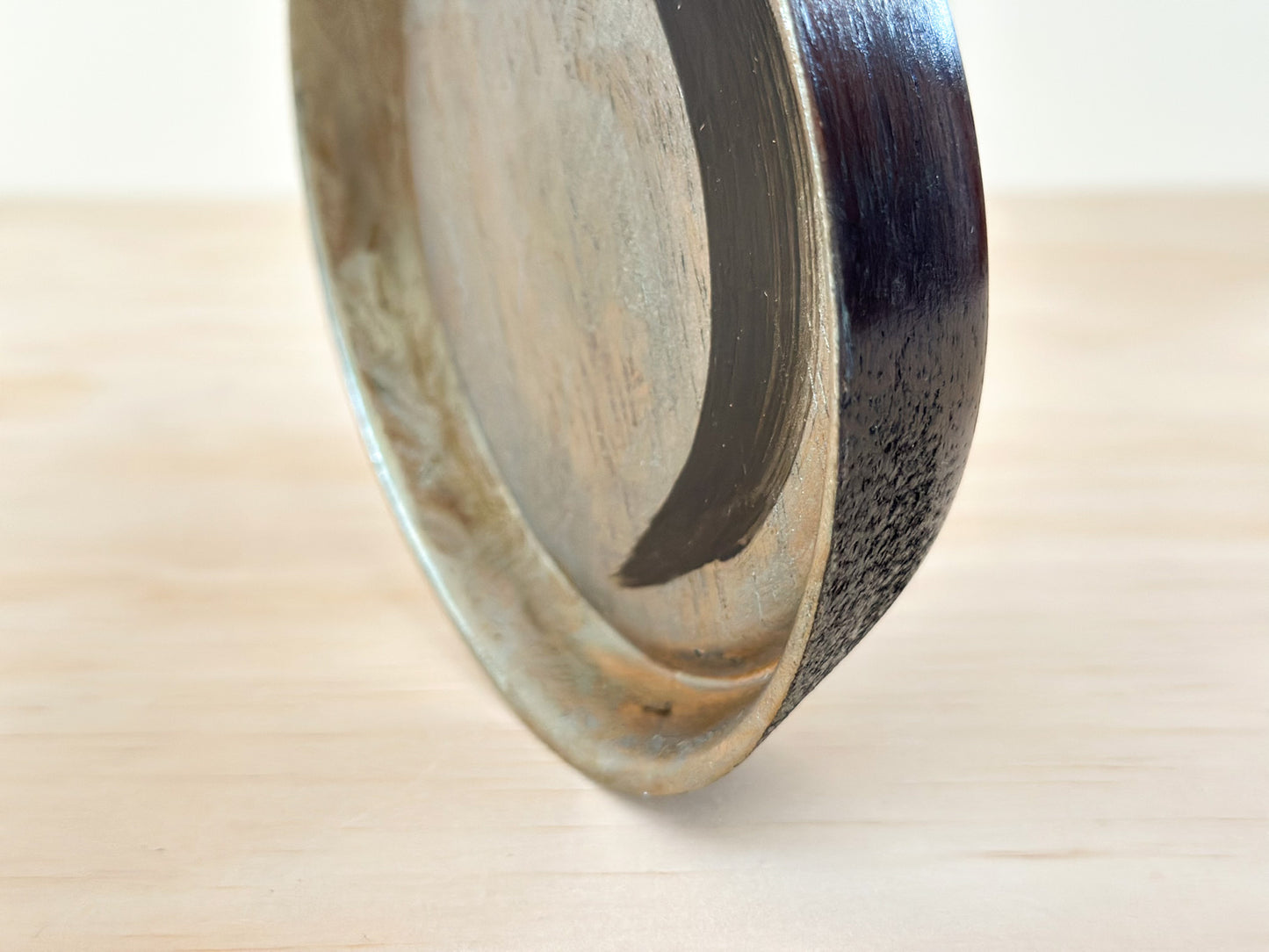 Silver Night | 银夜 | Handcrafted Wood Plate | Saucer, tea cups, teacups, coffee cup, mugs, tableware, drinkware, woodfired, handcrafted cup