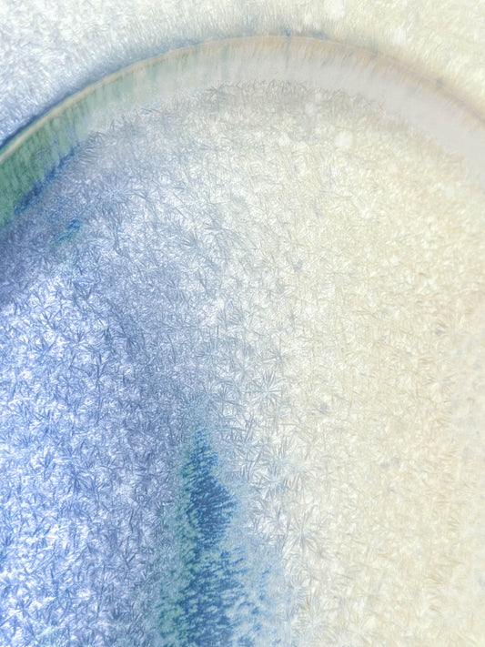 Snowing Pine Forest | 雪落松林 | Handcrafted Ceramic Plate | Dinnerware | Tableware, tea cups, teacups, coffee cup, mugs, tableware, drinkware, woodfired, handcrafted cup