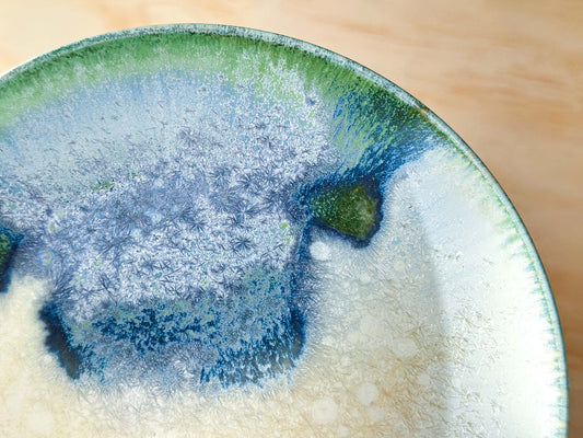 Whispering Glacier | 冰川低语 | Handcrafted Ceramic Plate | Dinnerware | Tableware, tea cups, teacups, coffee cup, mugs, tableware, drinkware, woodfired, handcrafted cup