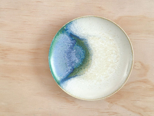 Aurora's Breath | 极光呼吸 | Handcrafted Ceramic Plate | Dinnerware | Tableware, tea cups, teacups, coffee cup, mugs, tableware, drinkware, woodfired, handcrafted cup