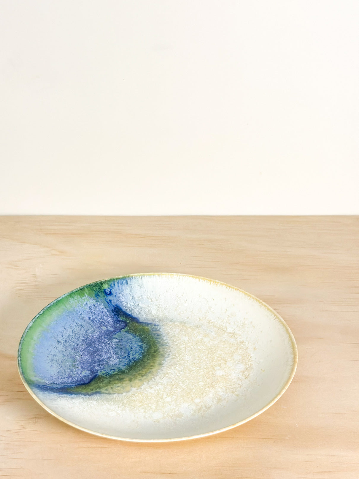 Aurora's Breath | 极光呼吸 | Handcrafted Ceramic Plate | Dinnerware | Tableware, tea cups, teacups, coffee cup, mugs, tableware, drinkware, woodfired, handcrafted cup