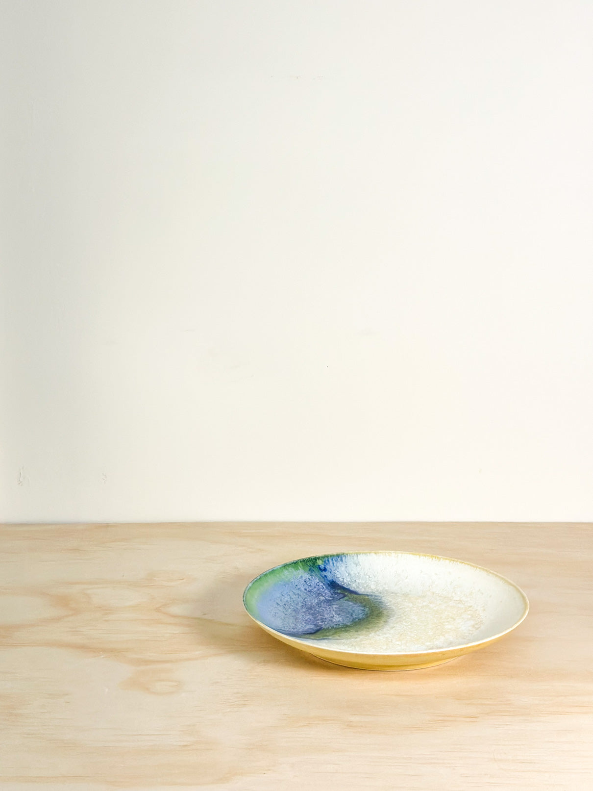 Aurora's Breath | 极光呼吸 | Handcrafted Ceramic Plate | Dinnerware | Tableware, tea cups, teacups, coffee cup, mugs, tableware, drinkware, woodfired, handcrafted cup