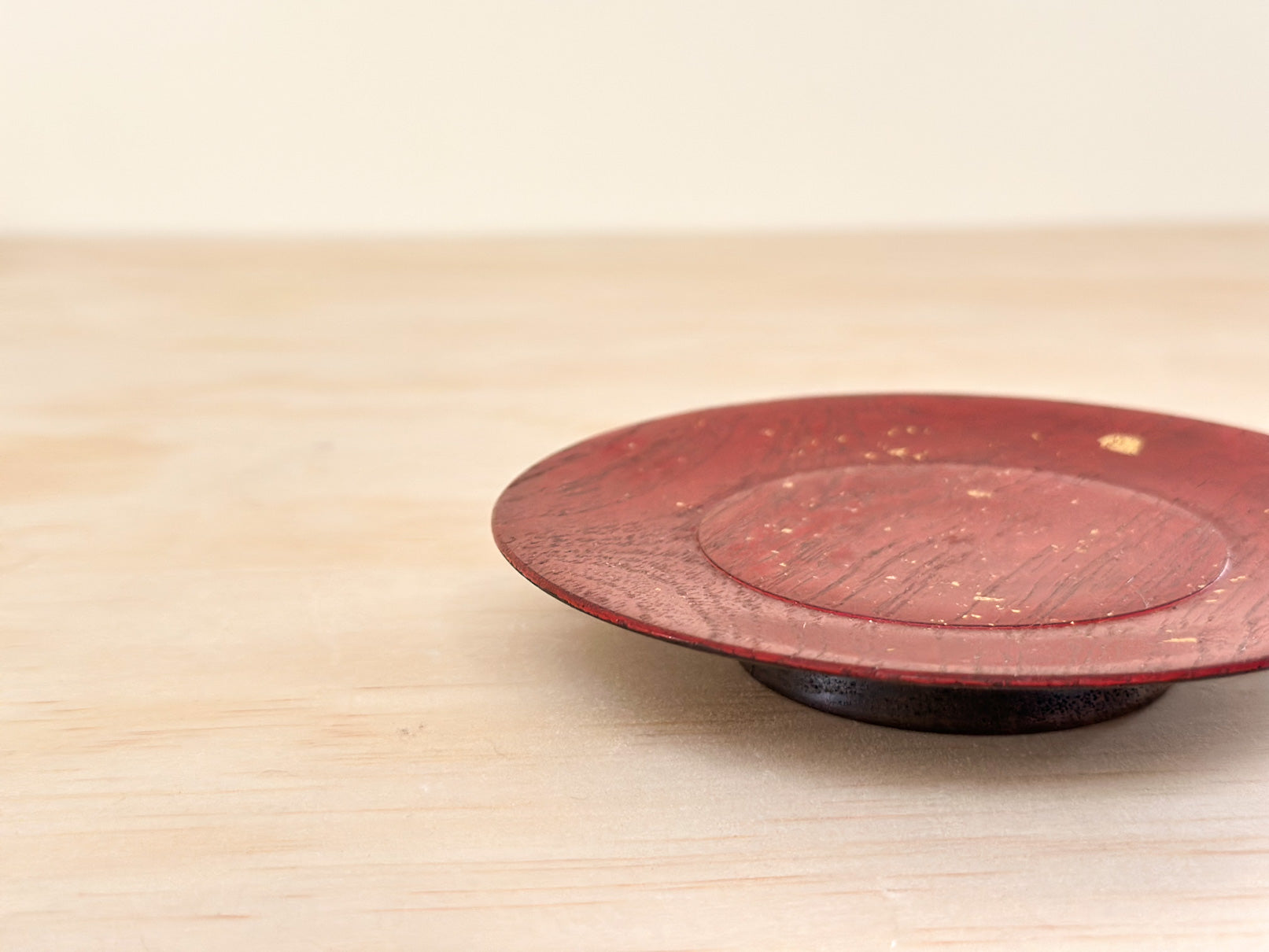 Crimson Starlight | 深红星光 | Handcrafted Wood Plate | Saucer, tea cups, teacups, coffee cup, mugs, tableware, drinkware, woodfired, handcrafted cup