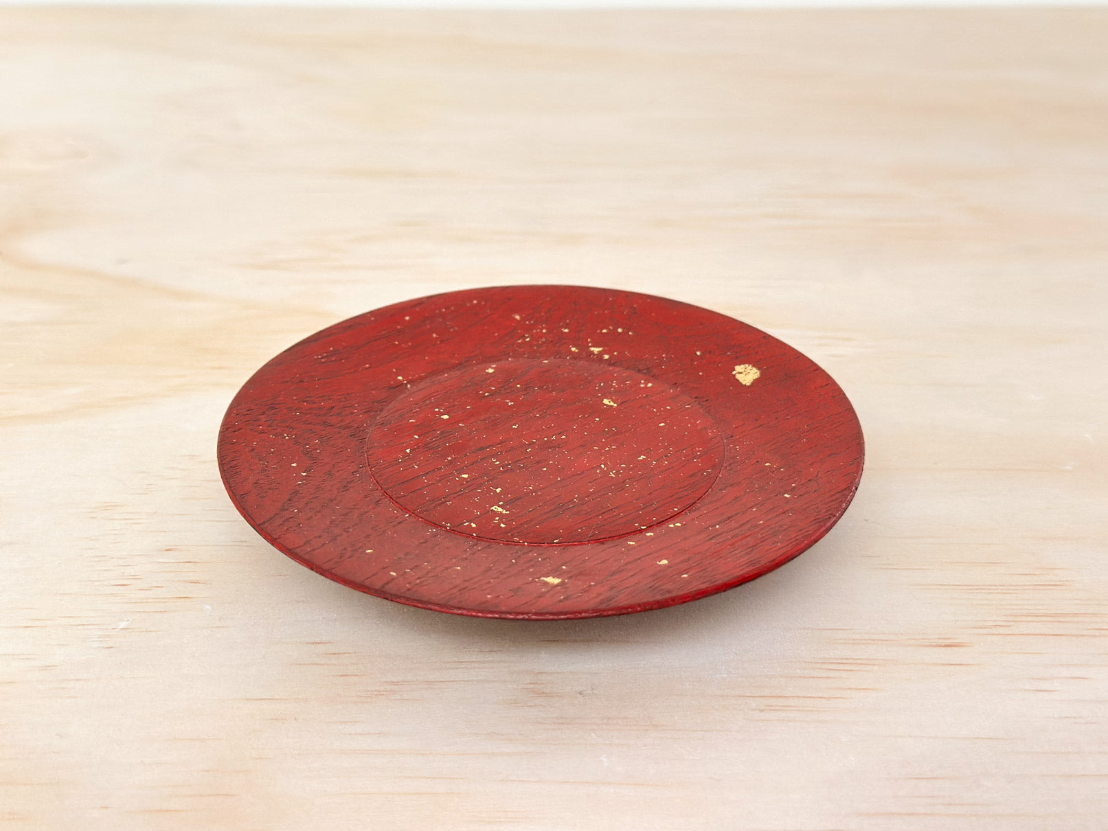 Crimson Starlight | 深红星光 | Handcrafted Wood Plate | Saucer, tea cups, teacups, coffee cup, mugs, tableware, drinkware, woodfired, handcrafted cup