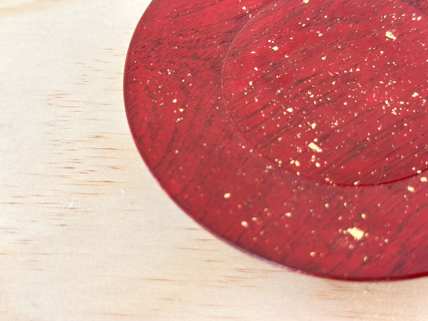 Crimson Starlight | 深红星光 | Handcrafted Wood Plate | Saucer, tea cups, teacups, coffee cup, mugs, tableware, drinkware, woodfired, handcrafted cup