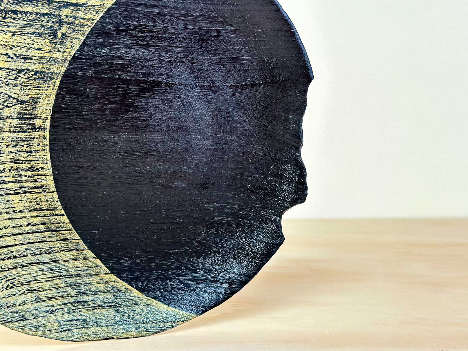 Gilded Moon | 金月 | Handcrafted Wood Plate | Saucer, tea cups, teacups, coffee cup, mugs, tableware, drinkware, woodfired, handcrafted cup