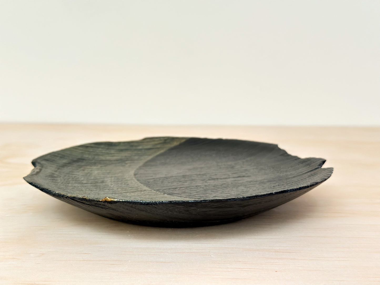 Gilded Moon | 金月 | Handcrafted Wood Plate | Saucer, tea cups, teacups, coffee cup, mugs, tableware, drinkware, woodfired, handcrafted cup
