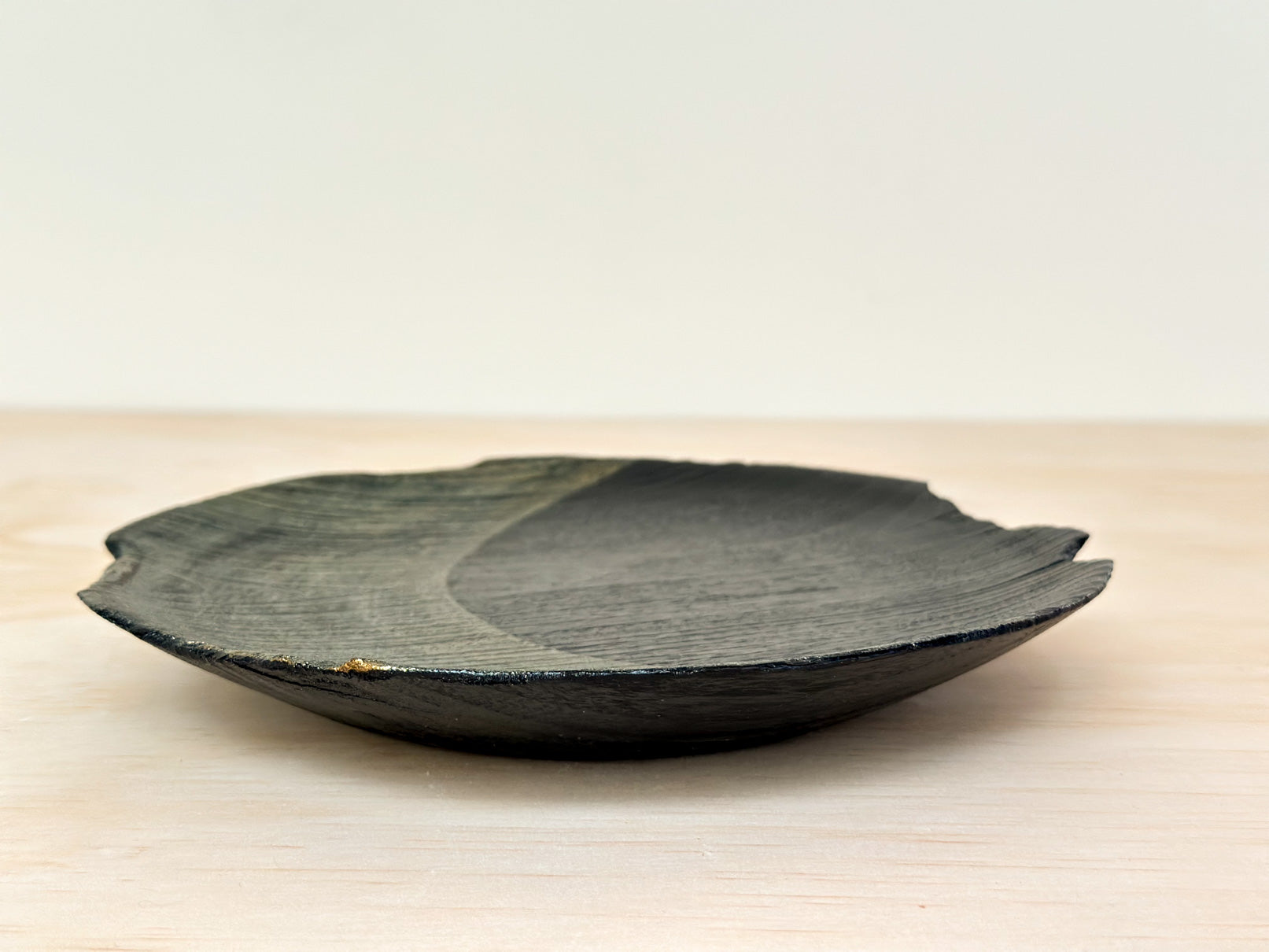Gilded Moon | 金月 | Handcrafted Wood Plate | Saucer, tea cups, teacups, coffee cup, mugs, tableware, drinkware, woodfired, handcrafted cup