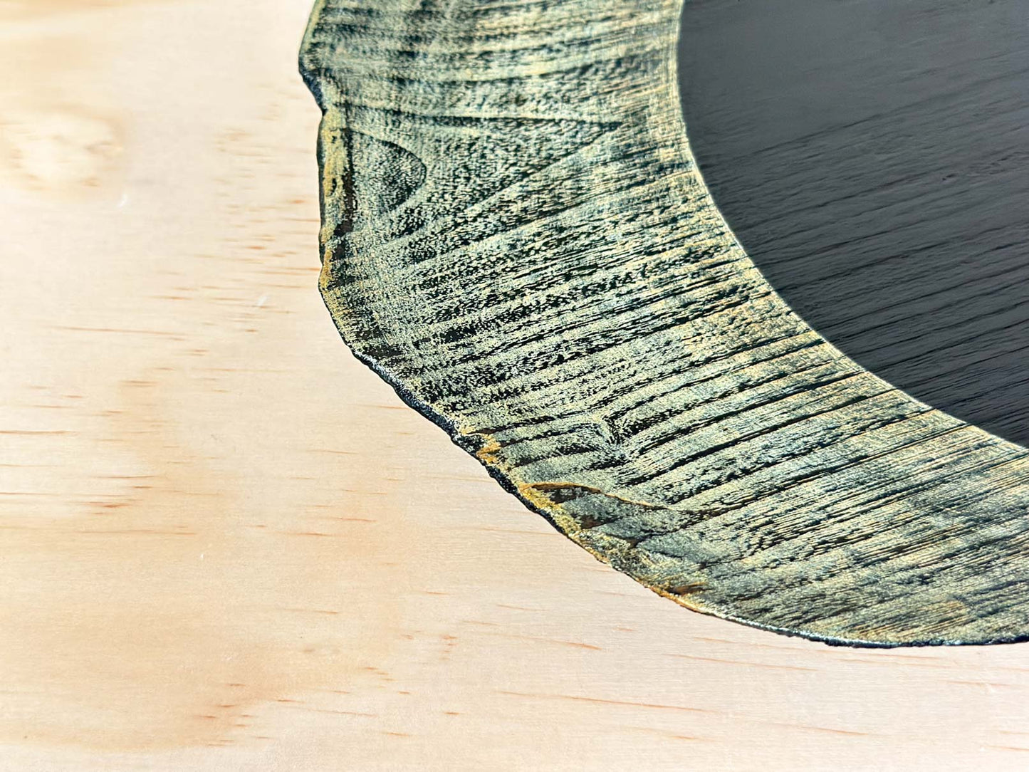 Gilded Moon | 金月 | Handcrafted Wood Plate | Saucer, tea cups, teacups, coffee cup, mugs, tableware, drinkware, woodfired, handcrafted cup