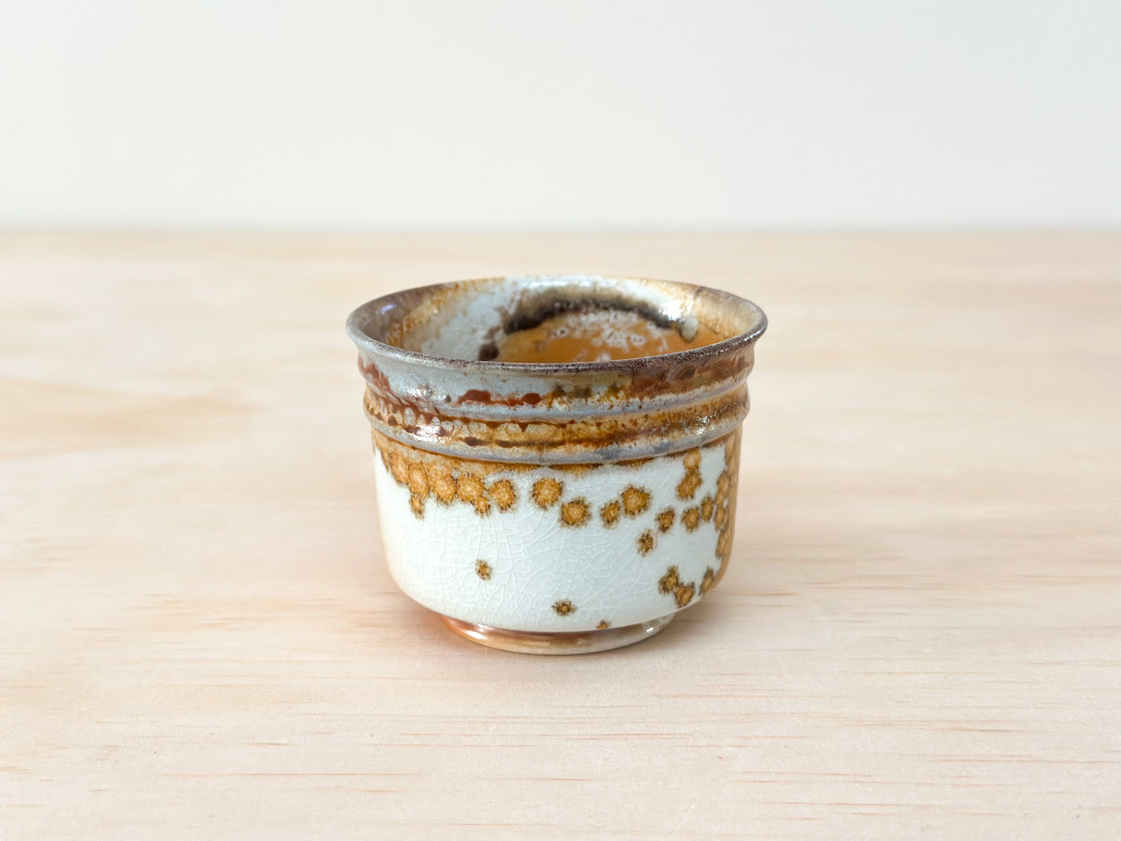 Golden Wattle 金合欢 | 90mL | Handcrafted Wood-Fired | Tea Cup, tea cups, teacups, coffee cup, mugs, tableware, drinkware, woodfired, handcrafted cup