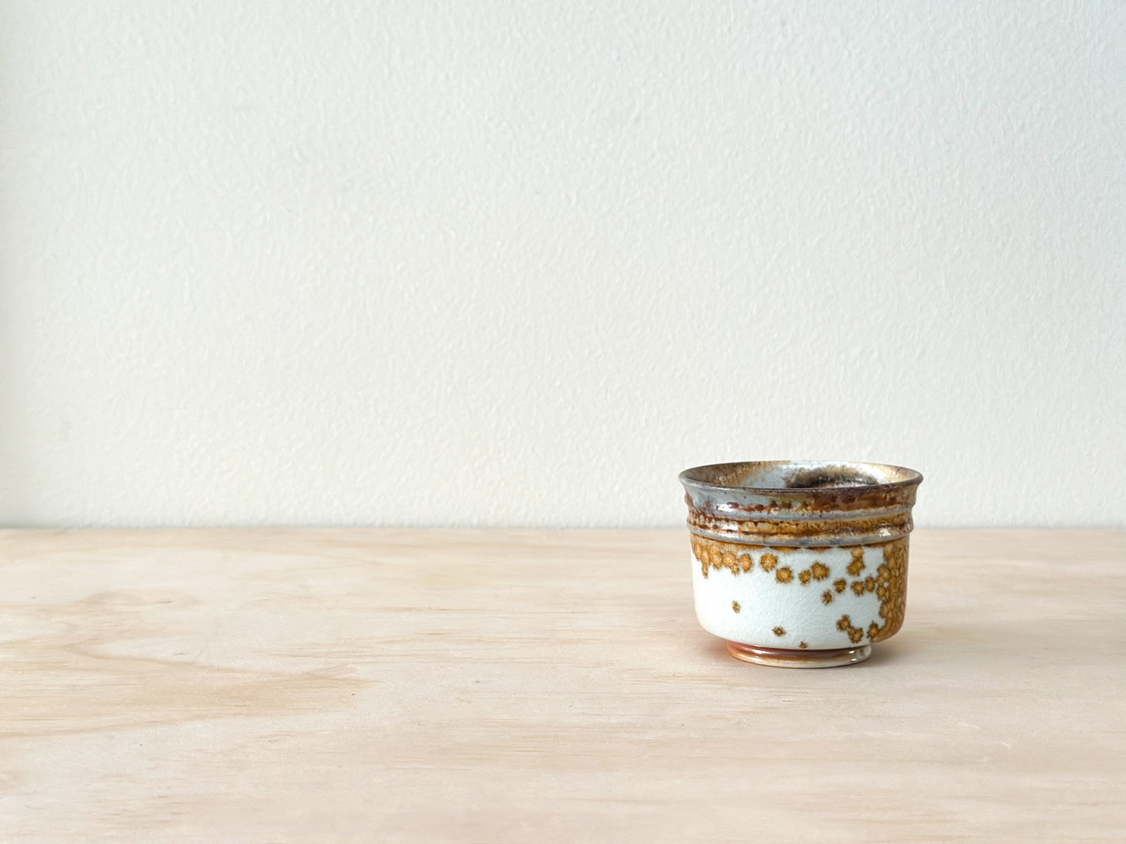 Golden Wattle 金合欢 | 90mL | Handcrafted Wood-Fired | Tea Cup, tea cups, teacups, coffee cup, mugs, tableware, drinkware, woodfired, handcrafted cup