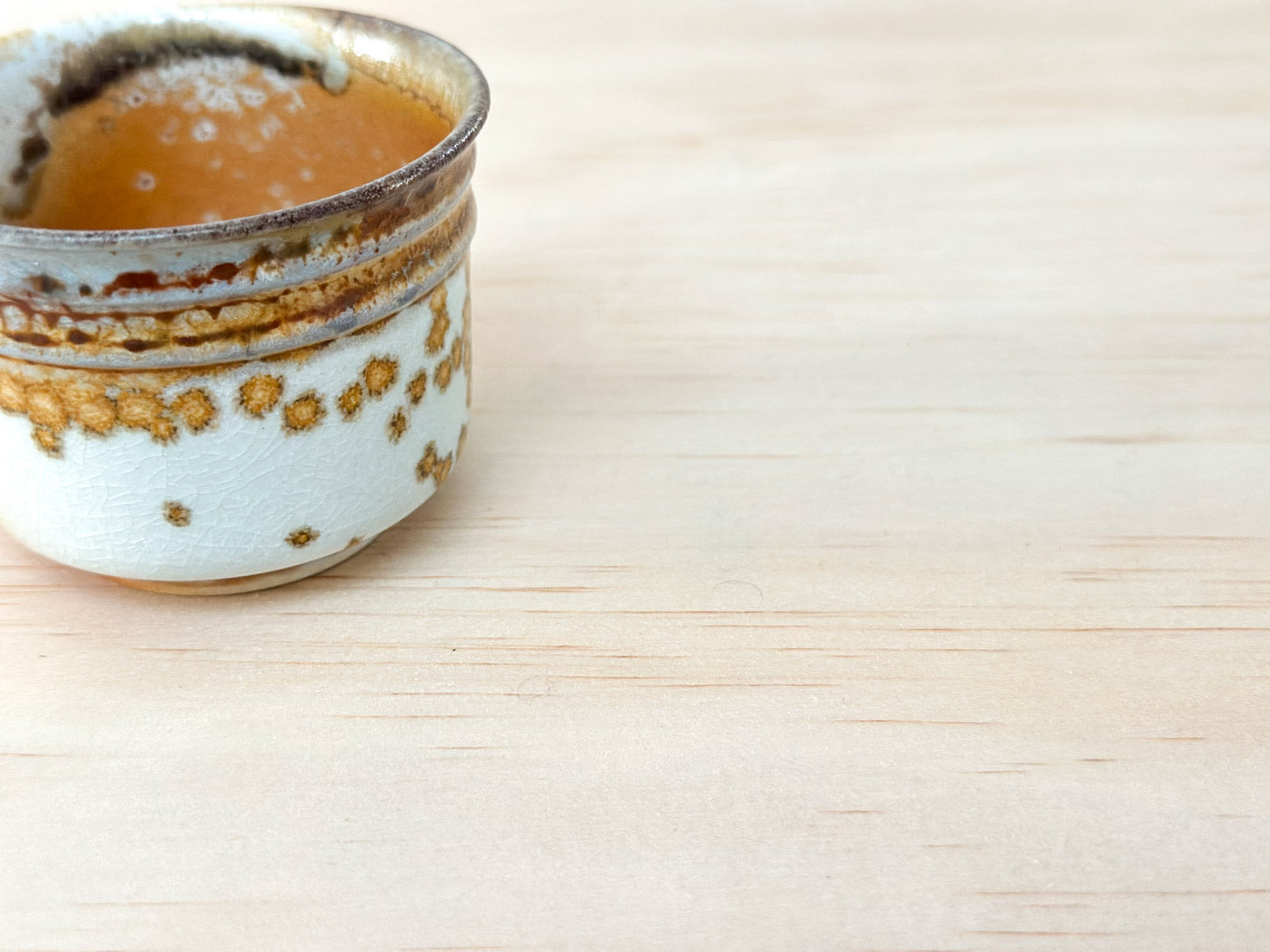 Golden Wattle 金合欢 | 90mL | Handcrafted Wood-Fired | Tea Cup, tea cups, teacups, coffee cup, mugs, tableware, drinkware, woodfired, handcrafted cup