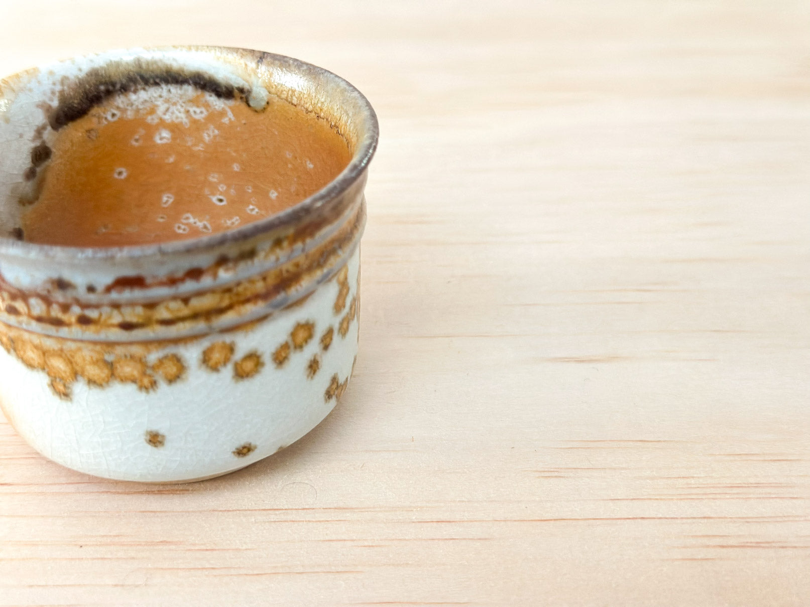 Golden Wattle 金合欢 | 90mL | Handcrafted Wood-Fired | Tea Cup, tea cups, teacups, coffee cup, mugs, tableware, drinkware, woodfired, handcrafted cup