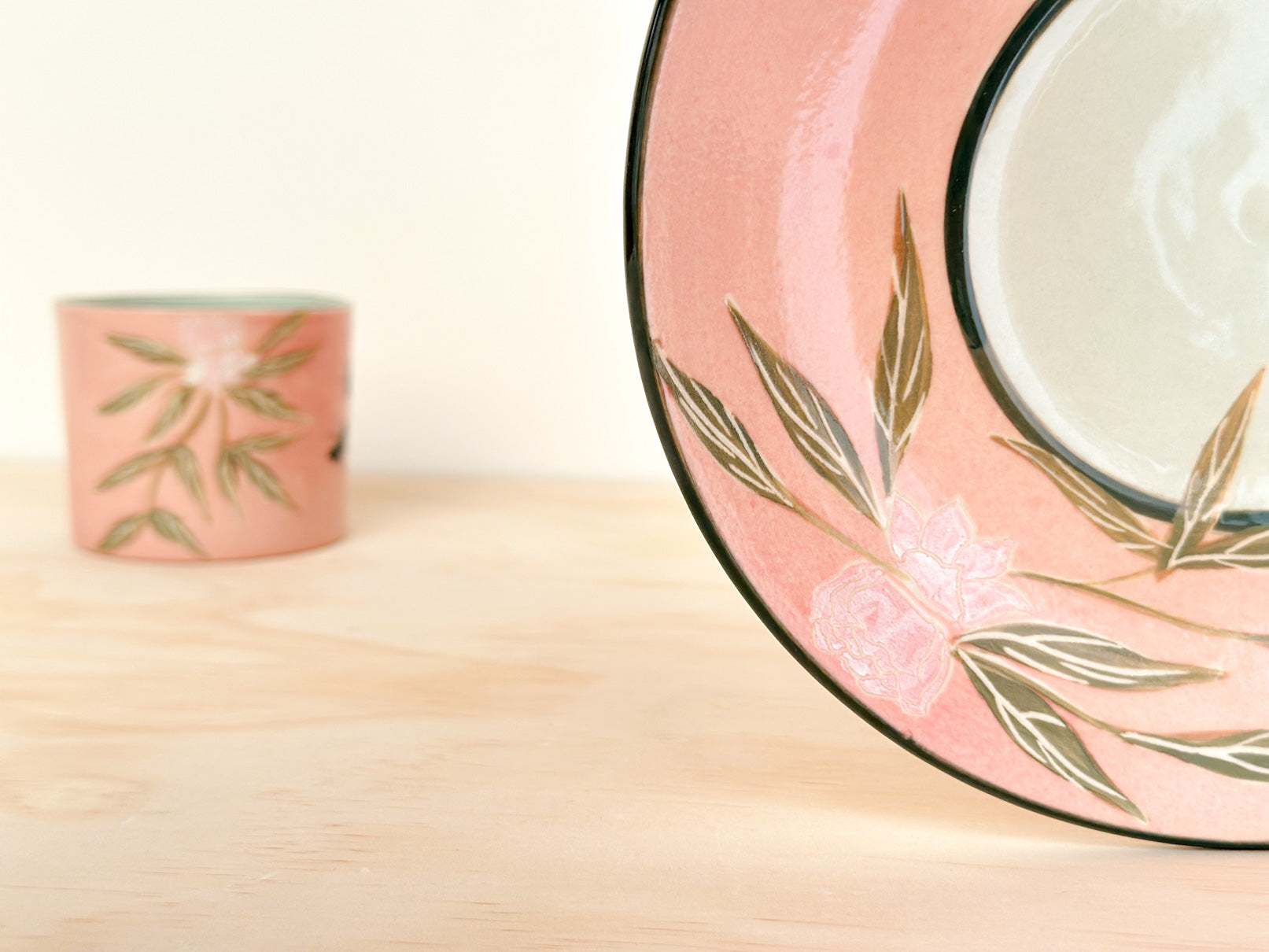 Handcrafted Coffee Cup & Saucer | 220mL | Dreaming Butterfly