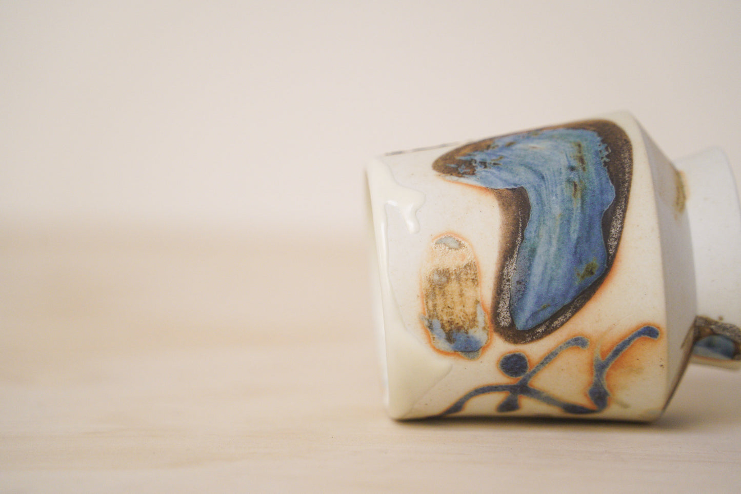 Handcrafted Tea Cup | 125mL | Flowing Hues