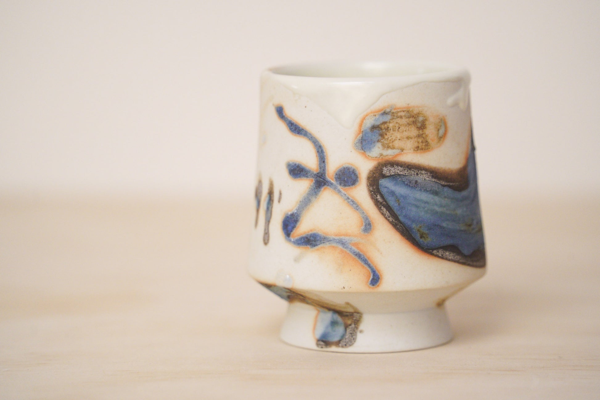Handcrafted Tea Cup | 125mL | Flowing Hues
