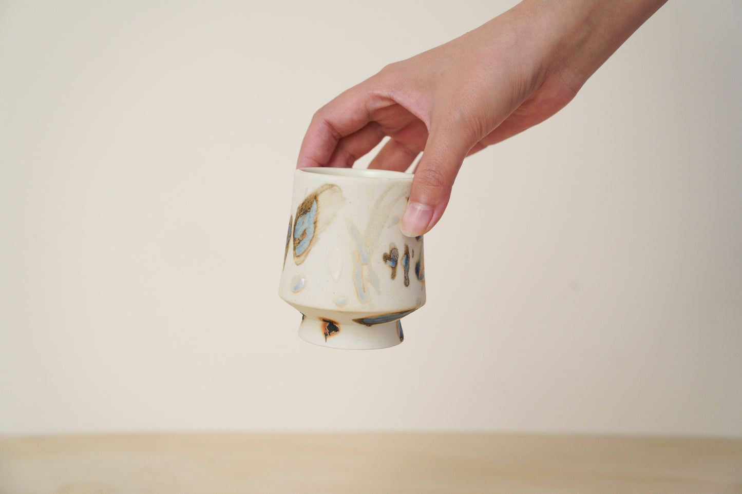 Handcrafted Tea Cup | 125mL | Flowing Hues