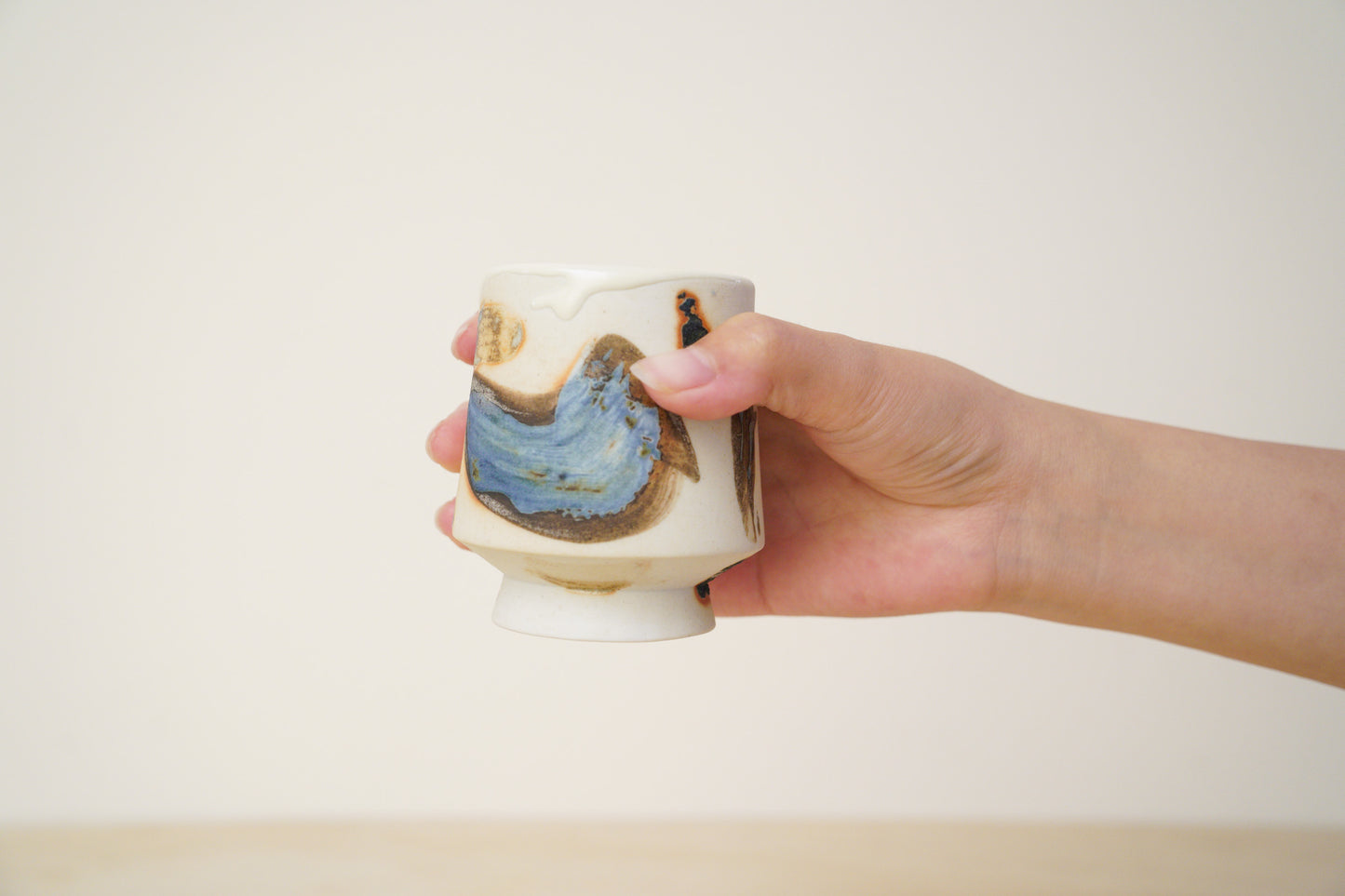 Handcrafted Tea Cup | 125mL | Flowing Hues