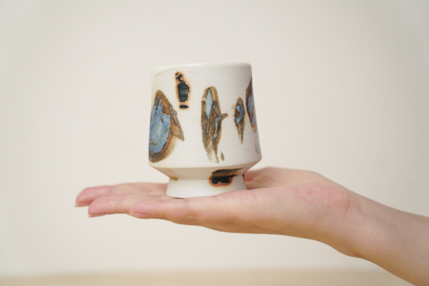 Handcrafted Tea Cup | 125mL | Flowing Hues