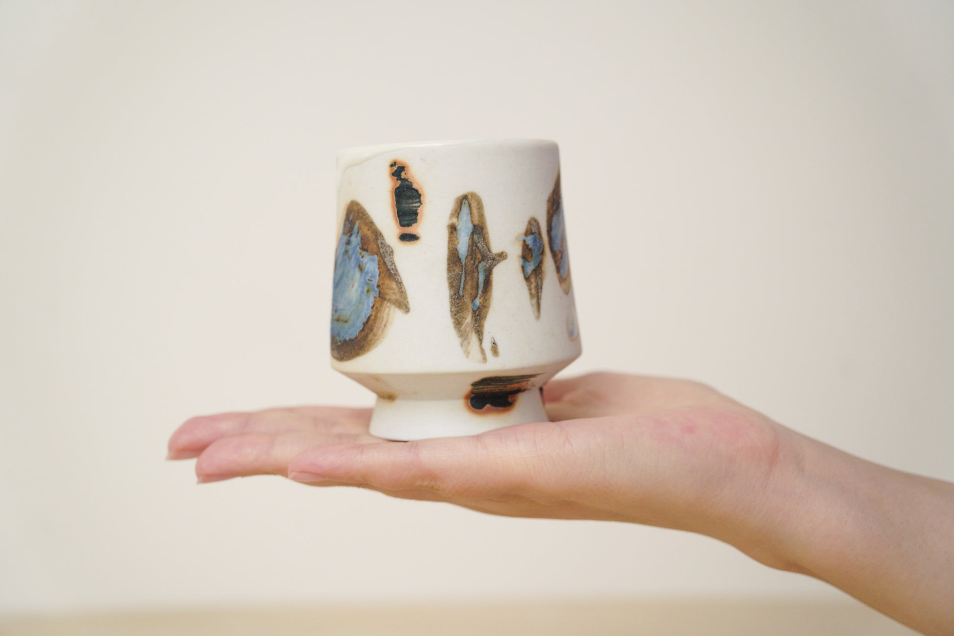 Handcrafted Tea Cup | 125mL | Flowing Hues