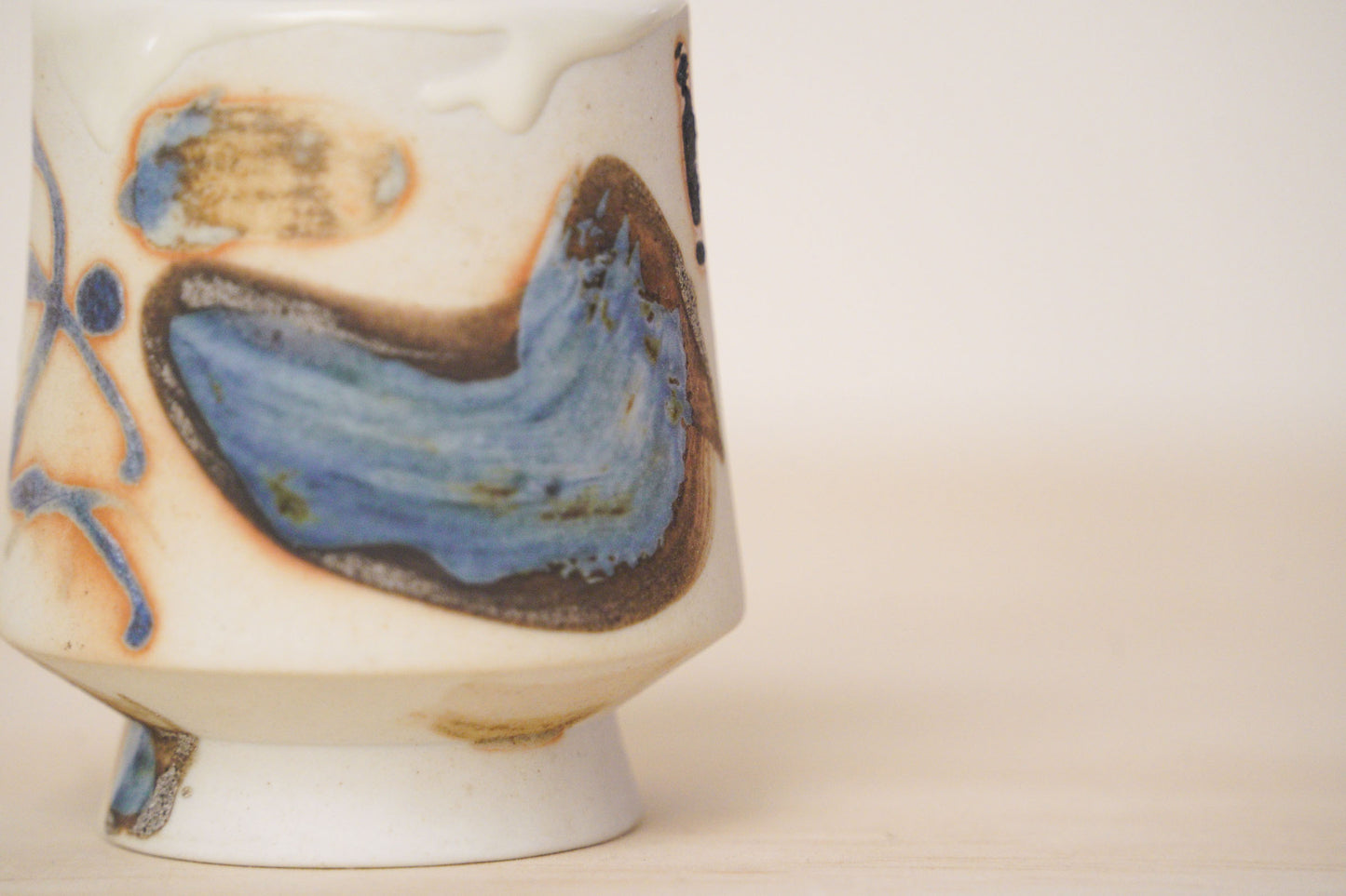 Handcrafted Tea Cup | 125mL | Flowing Hues
