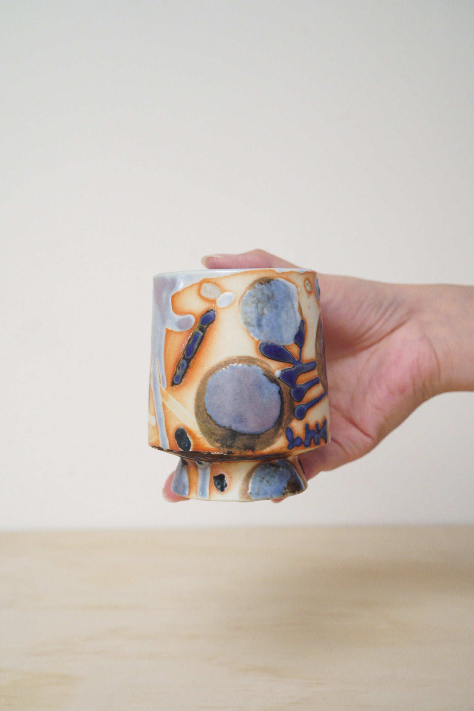 Handcrafted Tea Cup | 150mL | Glaze Constellation
