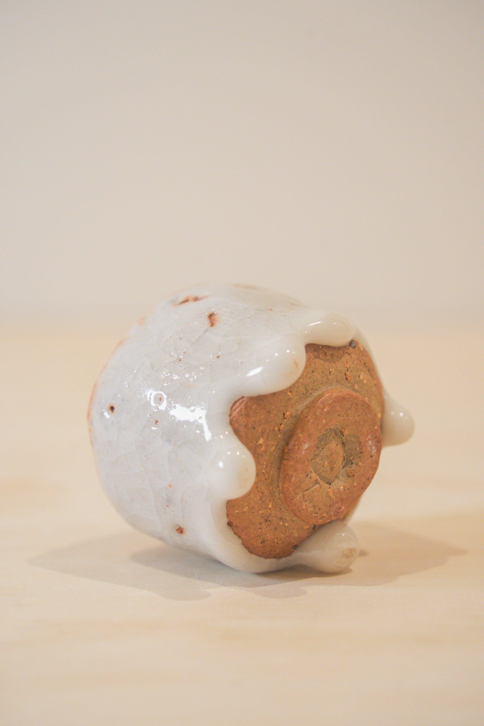 Handcrafted Tea Cup | 40mL | Frost Dew | Shino Tea Cup