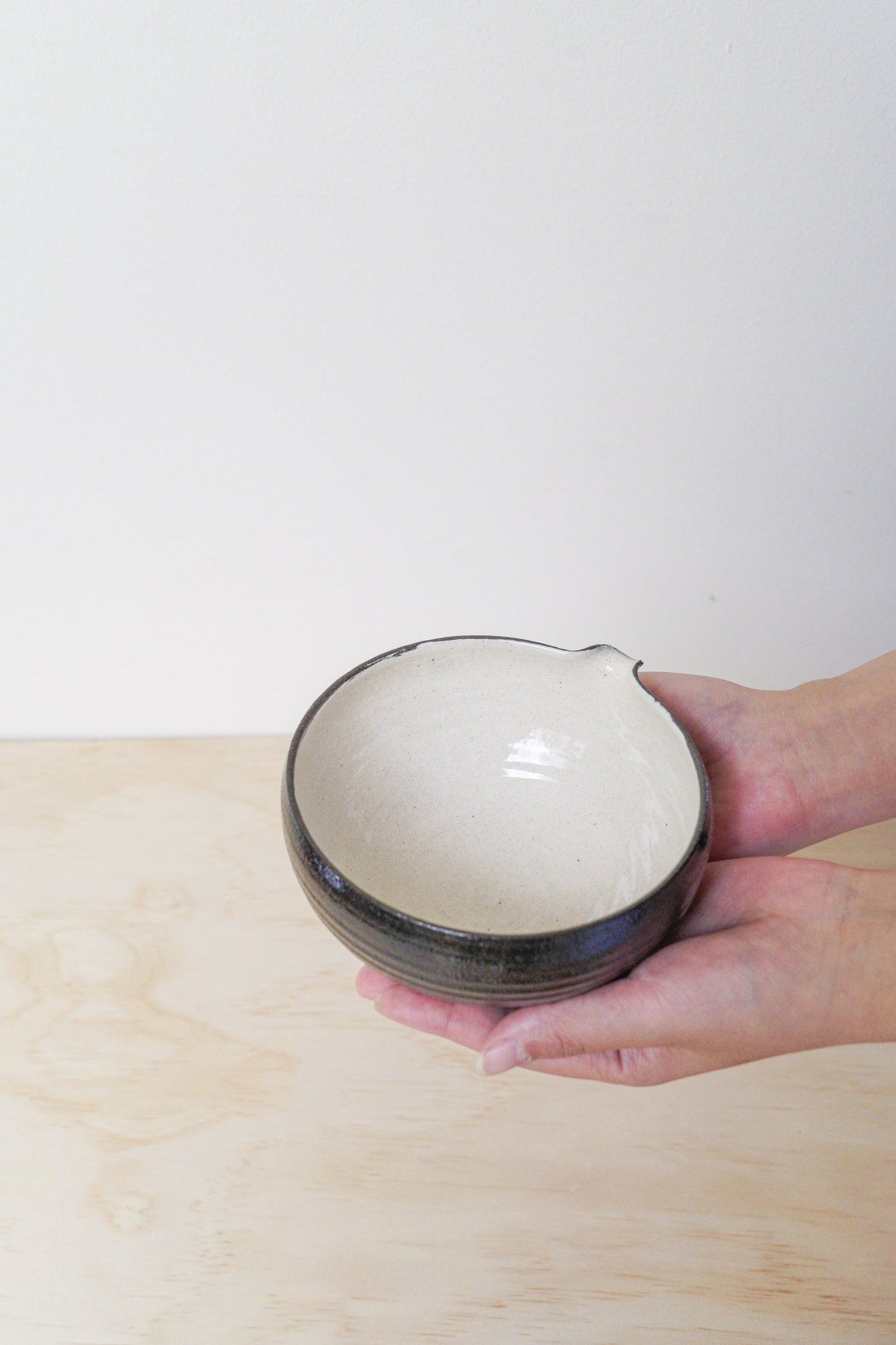 Handcrafted Tea Cup | 450mL | Black Moon Matcha Bowl