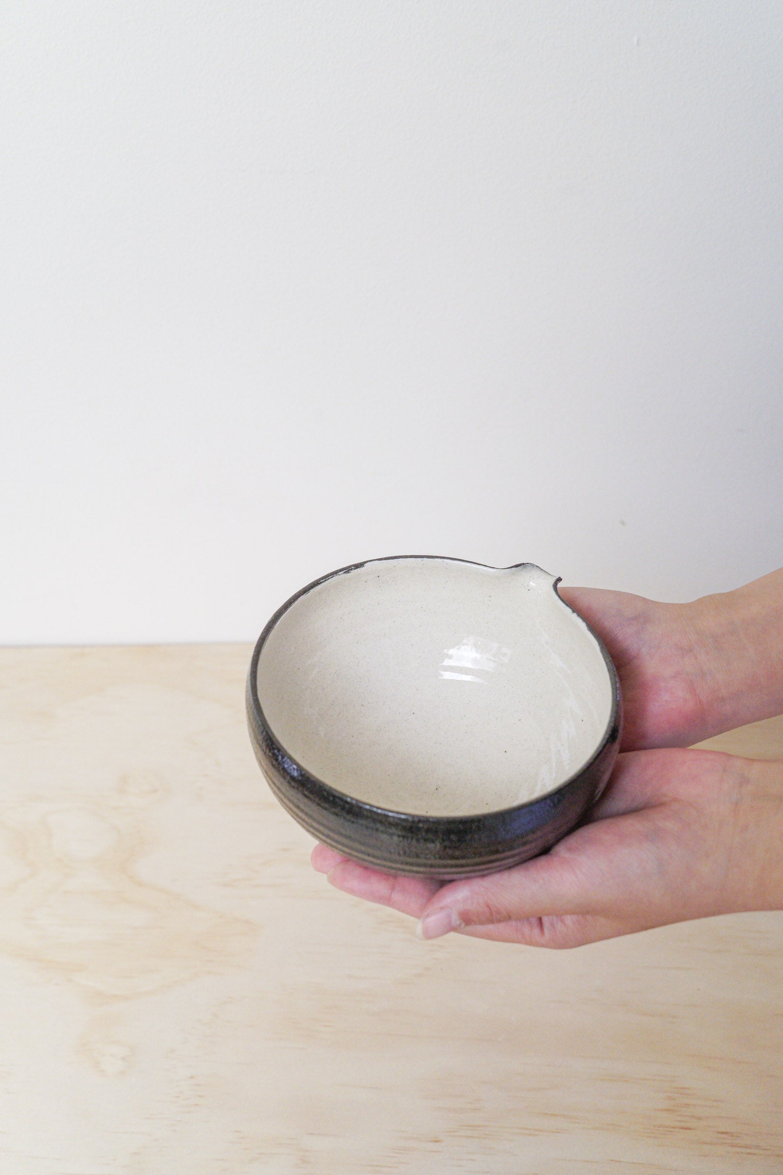 Handcrafted Tea Cup | 450mL | Black Moon Matcha Bowl