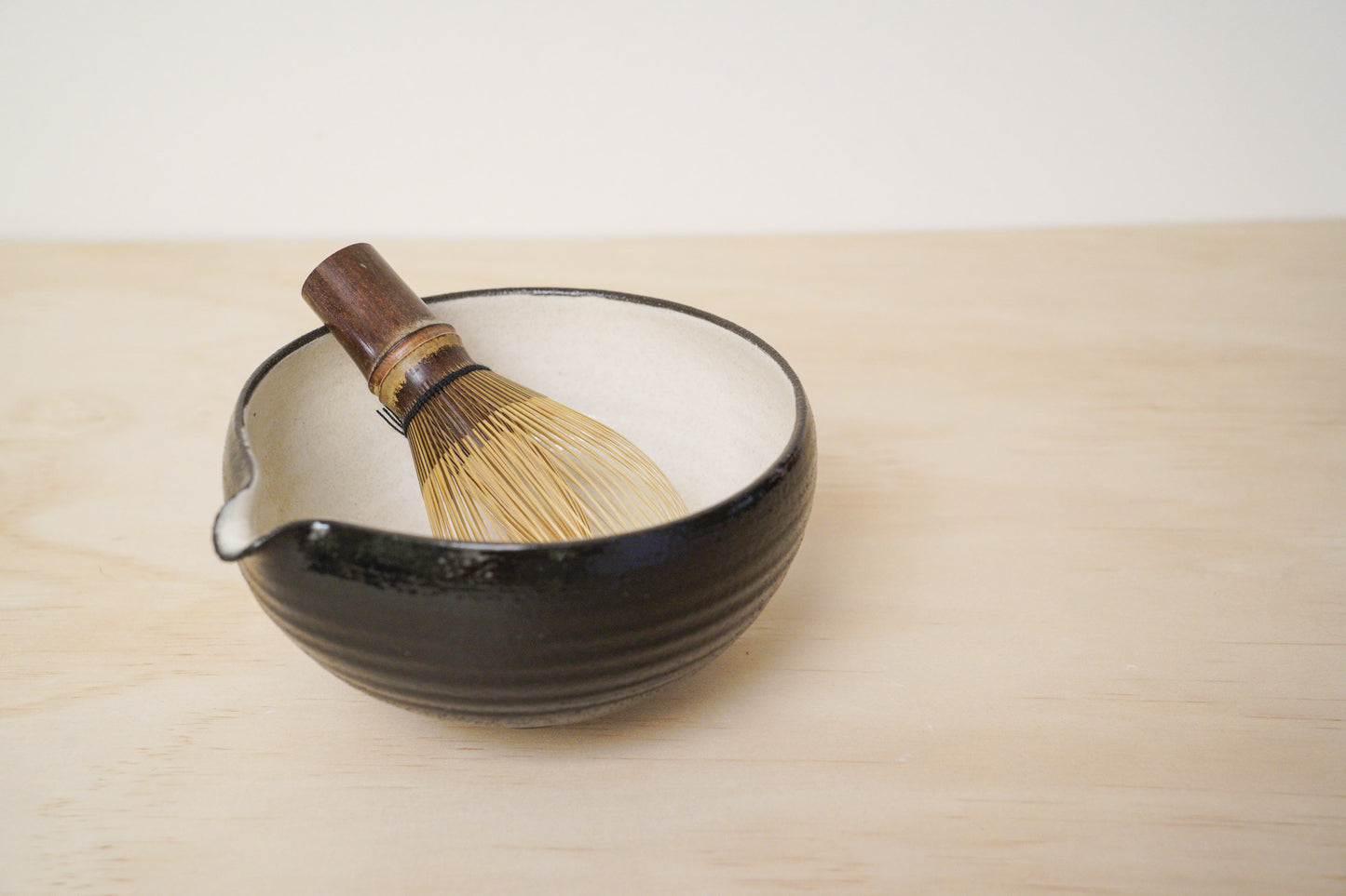 Handcrafted Tea Cup | 450mL | Black Moon Matcha Bowl