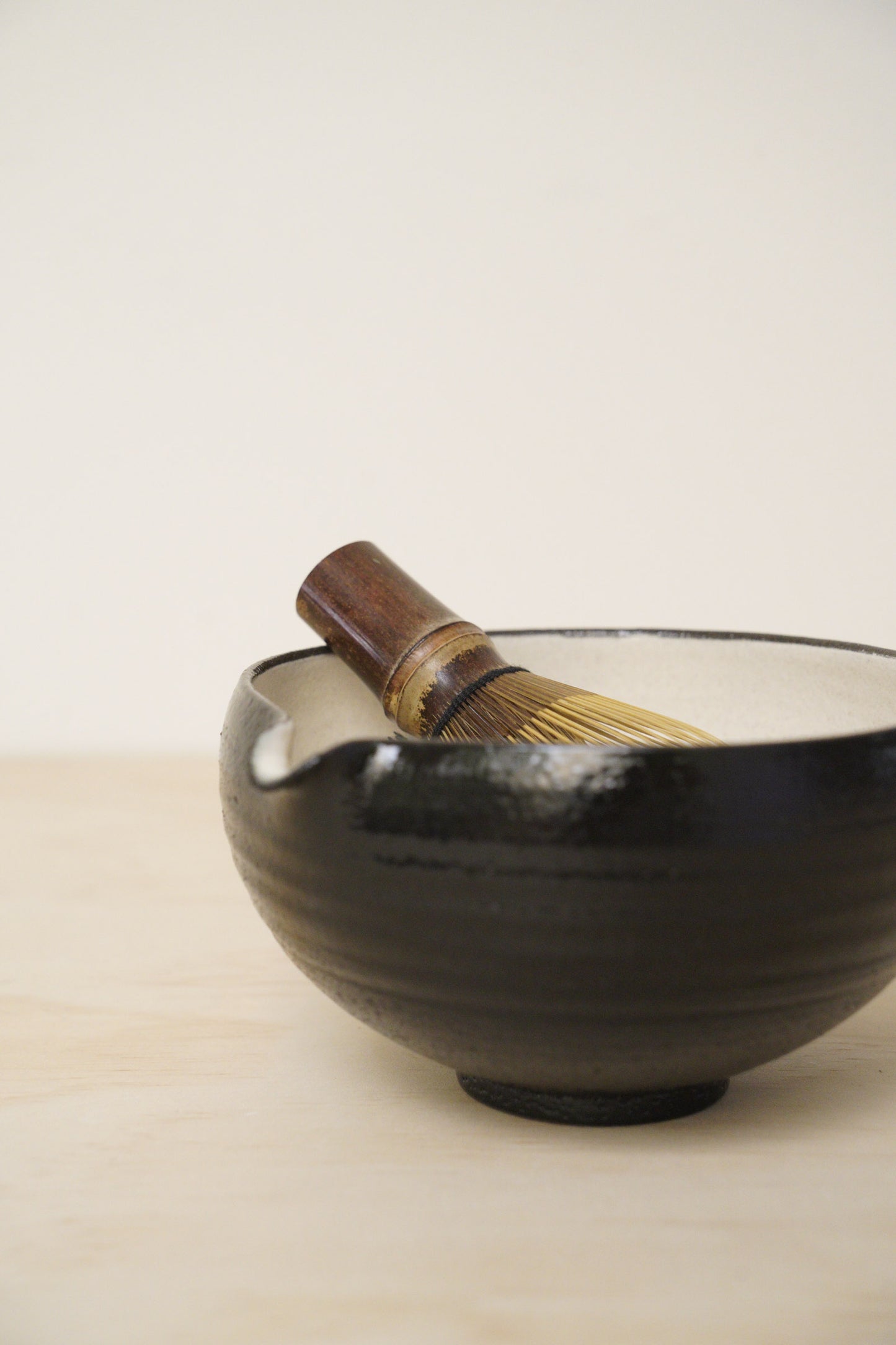 Handcrafted Tea Cup | 450mL | Black Moon Matcha Bowl