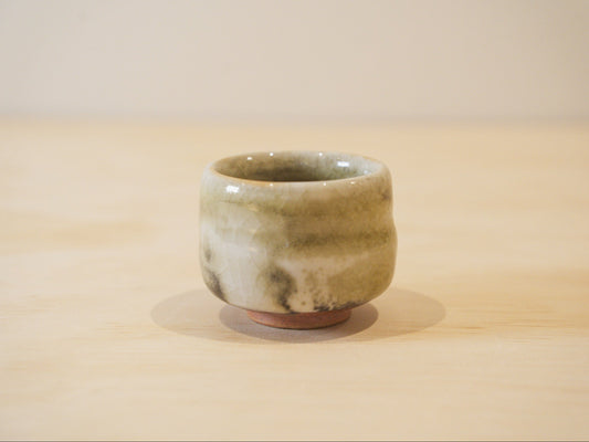 Handcrafted Tea Cup | 70mL | Moss Trace | Shino Tea Cup