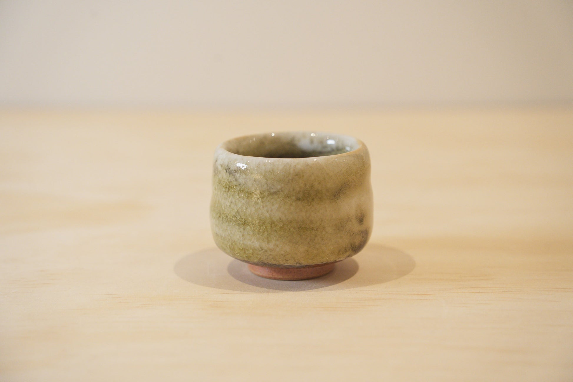 Handcrafted Tea Cup | 70mL | Moss Trace | Shino Tea Cup