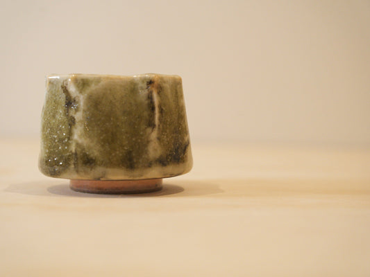 Handcrafted Tea Cup | 70mL | Mountain Moss | Shino Tea Cup